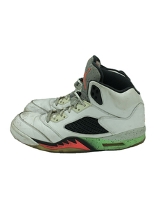 NIKE◆AIR JORDAN 5 RETRO/エアジョーダンレトロ/ホワイト/136027-115/28cm/ホワイト