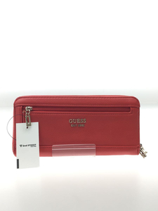 GUESS◆ゲス/長財布/JP743446/フェイクレザー/RED/無地/レディース