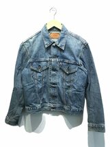 Levi’s◆90s/トラッカージャケット/米国製/Gジャン/38/コットン/IDG/無地/70505-0217_画像1