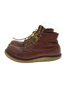 RED WING◆レースアップブーツ/UK8.5/BRW/9105/スレ/ソール減り有