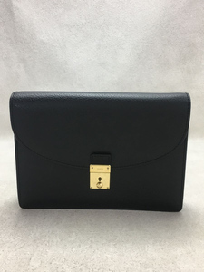 GUCCI◆セカンドバッグ/レザー/BLK