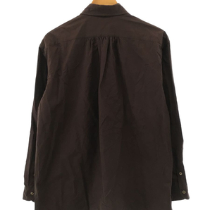 Porter Classic◆Wide Pocket Shirt/長袖シャツ/1/コットン/BRW/PC-016-534の画像2