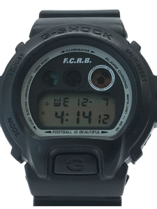 CASIO◆×F.C.Real Bristol/G-SHOCK/ソーラー腕時計/デジタル/BLK/DW-6900FS