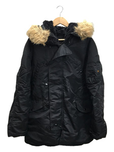 ALPHA INDUSTRIES◆1615-573-8335/フライトジャケット/M/ナイロン/BLK