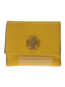 TORY BURCH◆3つ折り財布/-/YLW/レディース/kira FOLDABLE