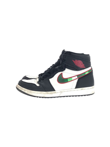 NIKE◆AIR JORDAN 1 RETRO HIGH OG/エアジョーダン1レトロハイ/ブラック/27cm/BLK