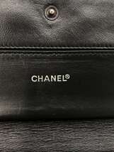 CHANEL◆長財布/-/BLK/レディース_画像3