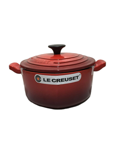 LE CREUSET◆LE CREUSET/ルクルーゼ/鍋/サイズ:18cm/レッド/ハート