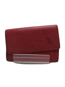 LOUIS VUITTON◆ミュルティクレ6_エピ_RED/レザー/RED/レディース