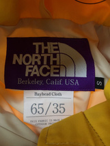 THE NORTH FACE PURPLE LABEL◆65/35 MOUNTAIN PARKA/S/ポリエステル/YLW_画像3