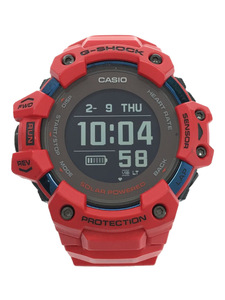 CASIO◆ソーラー腕時計_G-SHOCK/デジタル/ラバー/RED/RED