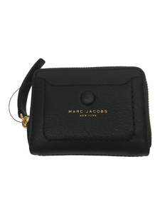 MARC JACOBS◆コインケース/レザー/BLK/無地/レディース