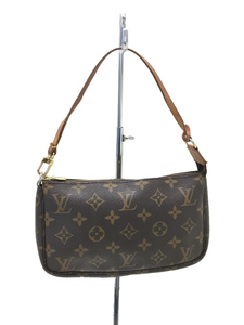 LOUIS VUITTON◆ポシェット・アクセソワール(OLD)_モノグラム_BRW/PVC/BRW