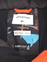 QUIKSILVER◆ウェアー/S/オレンジ/eqytp03048/ウインタースポーツ/スキー/スノーボード/冬用品_画像4