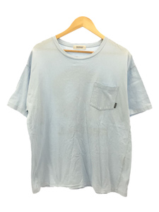 RADIALL◆Tシャツ/L/コットン/BLU/プリント/バックプリント/龍/21SS/ロゴ/水色/古着/セカスト