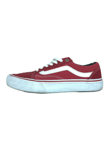 VANS◆ローカットスニーカー/23.5cm/RED/スウェード