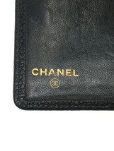 CHANEL◆カードケース/レザー/BLK/レディース_画像3