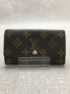 LOUIS VUITTON◆ポルト・モネ・ジップ_モノグラム_BRW/PVC/BRW/総柄/レディース