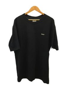 WTAPS◆221PCDT-ST04S/WTVUA TEE/Tシャツ/5/コットン/ブラック