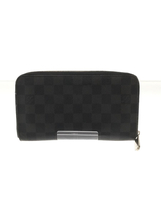 LOUIS VUITTON◆ジッピー・オーガナイザー_ダミエ・グラフィット_BLK/PVC/BLK/メンズ/N63077_画像2