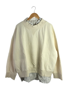 Maison Margiela◆SWEATSHIRT/2021SS/シャツドッキングスウェット/スウェット/44/コットン/CRM/S30GU014