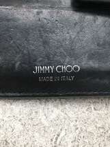 JIMMY CHOO◆2つ折り財布/レザー/BLK/レディース_画像3