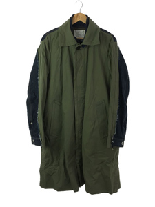 sacai◆20AW/Denim Jacket In Oxford Coat Khaki/コート/2/コットン/KHK