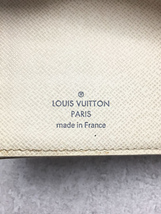 LOUIS VUITTON◆ポルト・フォイユ・コアラ_ダミエ・アズール_WHT/PVC/WHT/メンズ_画像3