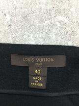 LOUIS VUITTON◆スカート/40/ウール/BLK/チェック_画像3