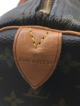 LOUIS VUITTON◆キーポル60_モノグラム_BRW/PVC/BRW/ヒビ、角スレ有_画像5