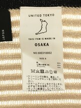 UNITED TOKYO◆washi レイヤードニットワンピース/ノースリーブワンピース/O/コットン/BEG/500310002_画像3