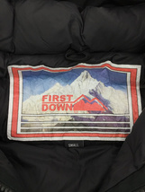 FIRST DOWN◆FDUSA ダウンジャケット/S/コットン/BLK/2020AW_画像3