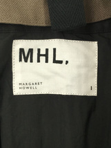 MHL.◆21AW/PROOFED COTTON CANVAS/スタンドカラコート/1/コットン/BEG/595-1210505_画像3