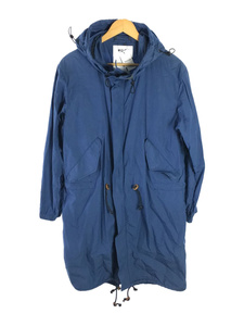 WISLOM◆YORKE PARKA/フロントシミ汚れ//4/コットン/NVY