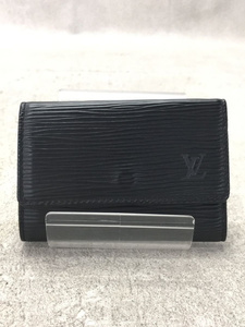 LOUIS VUITTON◆M63812/CA0092/ミュルティクレ6_エピ/6連キーケース/ブラック/黒/レザー/アクセサリー