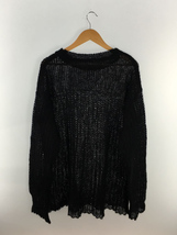 CITYSHOP◆22AW/THROUGH MOHAIR MIX ニット/モヘア/BLK/23080042204010_画像2