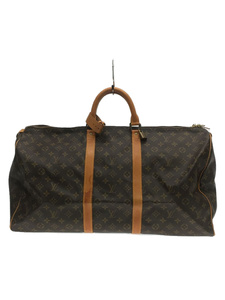 LOUIS VUITTON◆M41424/キーポル55_モノグラム/ボストンバッグ/総柄/ブラウン/茶色/手提げ/鞄