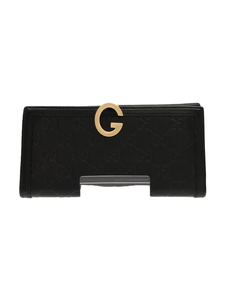 GUCCI◆長財布/レザー/BLK/メンズ/212113/グッチ