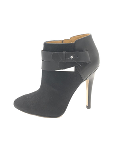 NINE WEST◆ブーティ/36.5/BLK/レザー