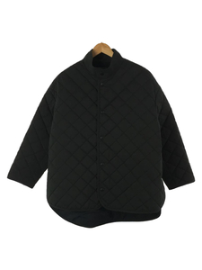 THE RERACS◆21AW/別注/RERACS SHORT QUILTING COAT/FREE/ポリエステル/ブラック/スレ有