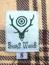 South2 West8(S2W8)◆Mexican Parka-Twill Plaid/トップス/S/コットン/キャメル/チェック_画像3