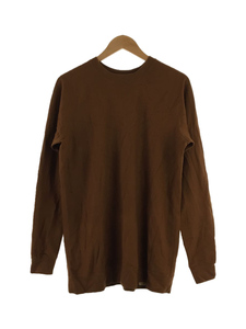 COLINA◆Super140s Washable Wool Sweat/スウェット/L/ウール/ブラ/163CS08-S140MW