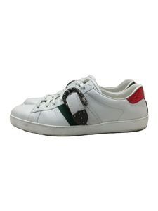 GUCCI◆ローカットスニーカー/UK9.5/WHT/レザー