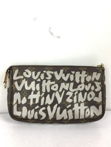 LOUIS VUITTON◆ポシェット・アクセソワール_モノグラム・グラフィティ/PVC/ブラウン/ストラップ無/M92192_画像1