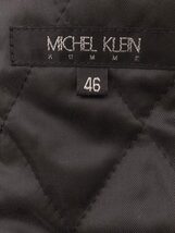 MICHEL KLEIN homme◆コート/46/ポリエステル/BLK/無地_画像4