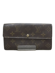 LOUIS VUITTON◆モノグラム_ポルトフォイユサラ_旧型/M617134/長財布/PVC/BRW