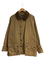 Barbour◆ジャケット/L/コットン/BEG/無地/両袖若干の汚れ有/A802 L/W BEDALE JKT_画像1