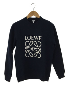 LOEWE◆アナグラムエンブロイダリークルーネックスウェット/XS/コットン/NVY/H526341XA1