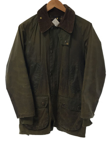 Barbour◆ジャケット/36/コットン/KHK/3ワラント/BEDALE/複数破れ有