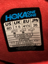 HOKA ONE ONE◆CARBONX2/ローカットスニーカー/26cm/RED_画像4